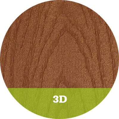 3D effect wood flooring
