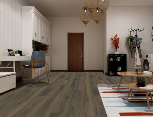 Old style scratch wood design SPC rigid LVT flooring